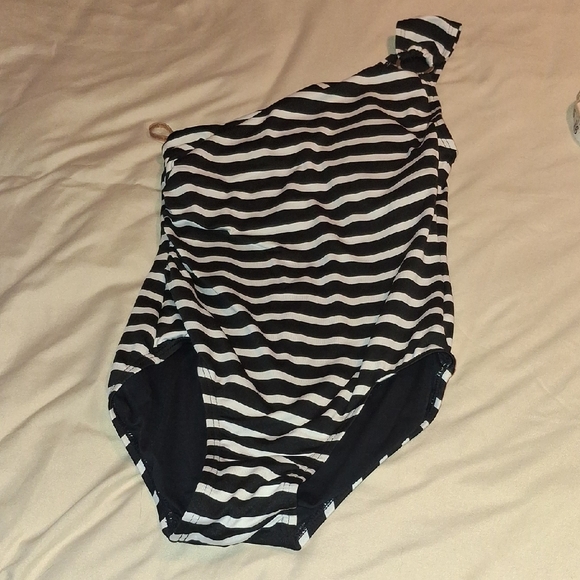 MICHAEL Michael Kors Other - Michael Michael Kors One Piece Striped Bathing Suit